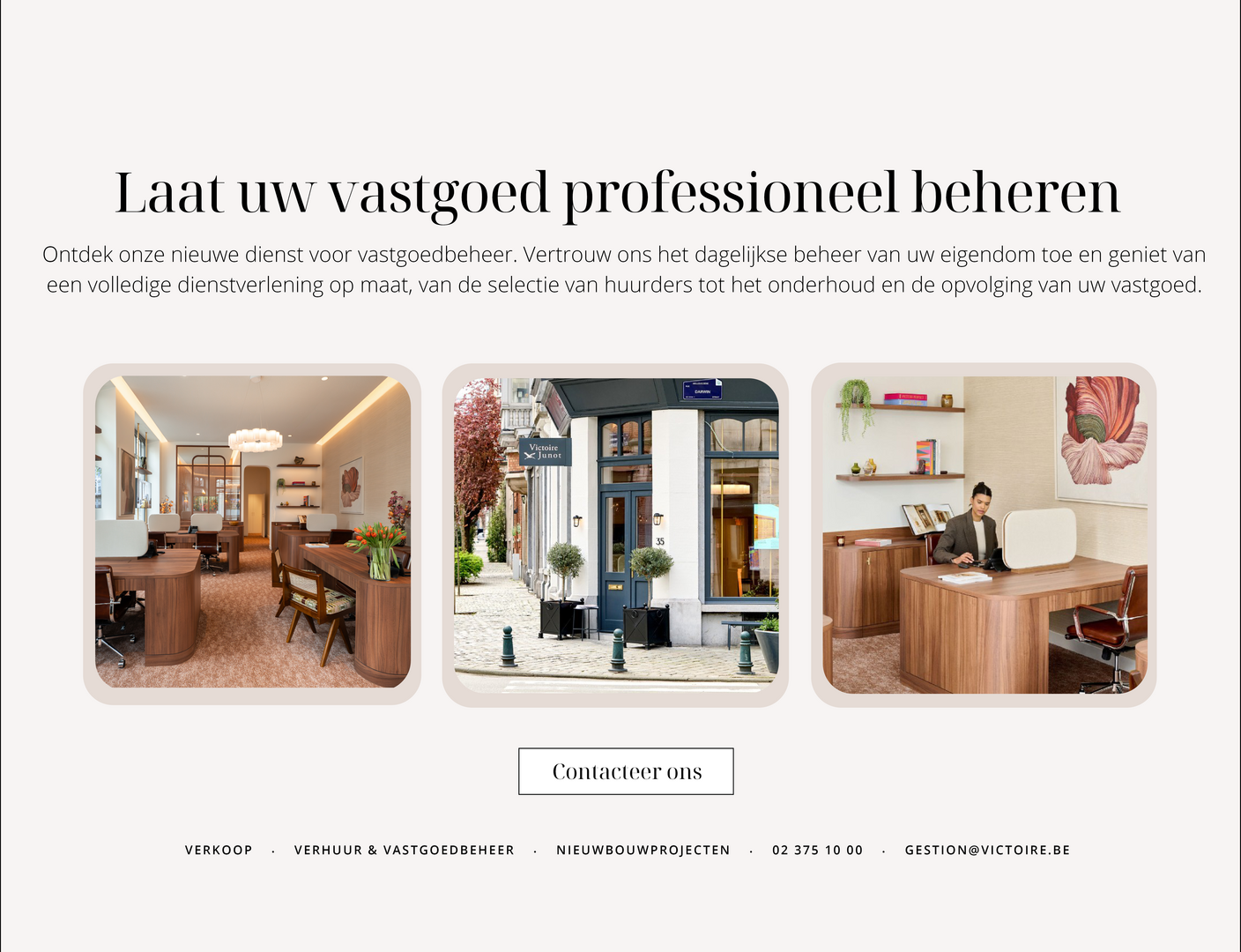 Ontdek onze nieuwe dienst bij Victoire Junot